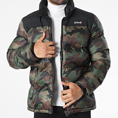 Schott NYC - Chaqueta Utah Caqui Verde Camuflaje