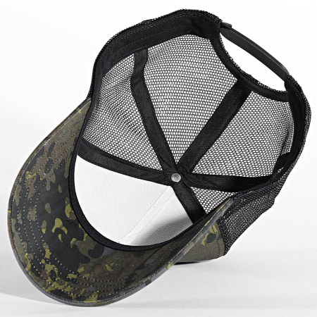 Vans Casquette Trucker 008PE Vert Kaki Noir Camouflage