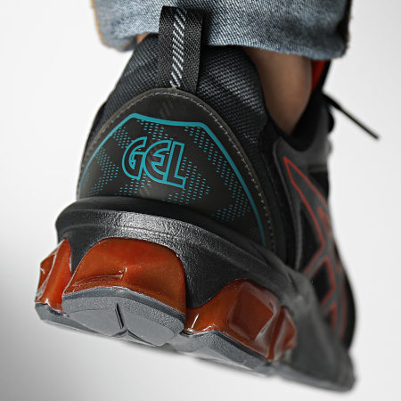 Asics - Sneakers Gel Quantum 90 VII 1201A874 Nero Pomodoro Ciliegia