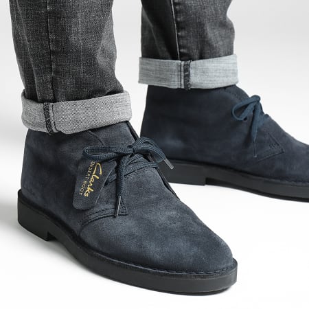 Clarks - Botas Desert Evo ante azul marino