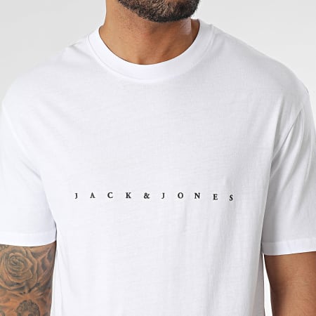 Jack And Jones - Tee Shirt Star Blanc