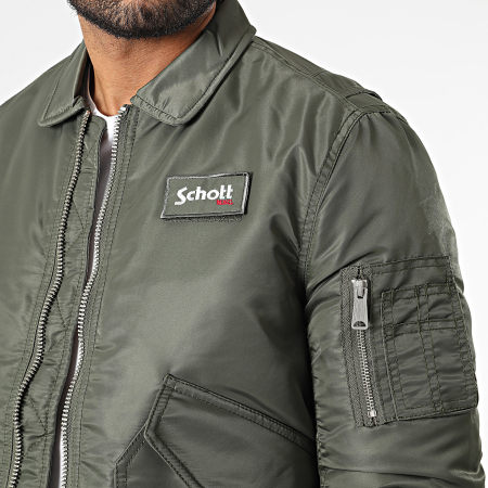 Schott NYC - Bomberjack 210100 Kaki Groen