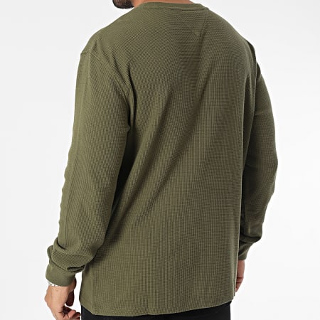 Tommy Jeans - Tee Shirt Manches Longues 5041 Vert Kaki