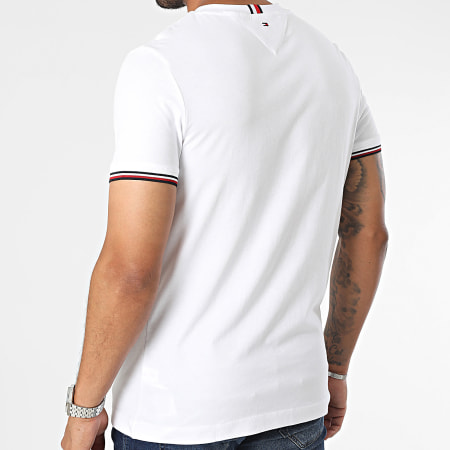 Tommy Hilfiger - Tee Shirt Logo Tipped 2584 Blanc