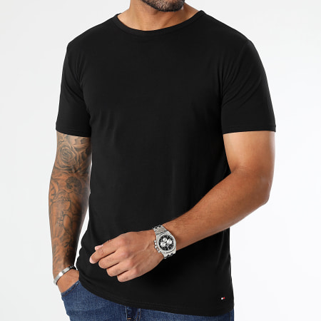 Tommy Hilfiger - Set di 3 magliette Premium Essentials 3138 bianco nero grigio erica