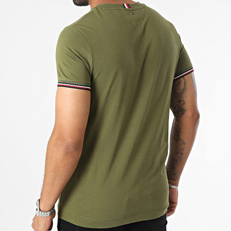 Tommy Hilfiger - Tee Shirt Manches Longues Logo 2984 Vert Kaki