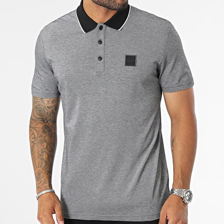 BOSS - Polo Manches Courtes PeOxford 50497139 Gris Chiné