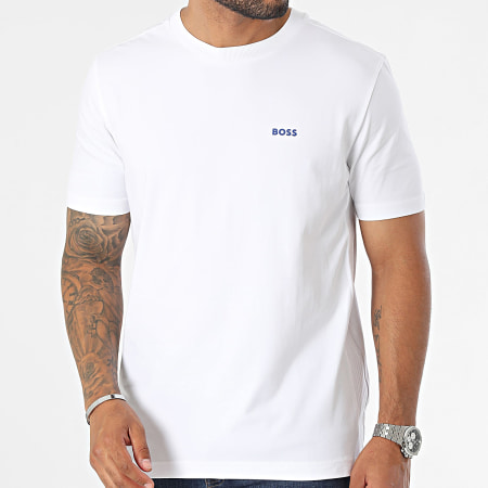 BOSS - Tee Shirt A Bandes Tape 50494529 Blanc