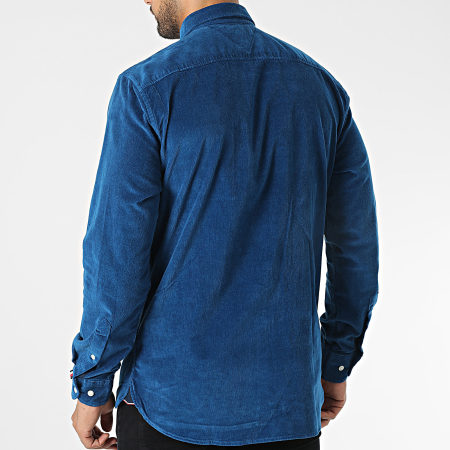 Tommy Hilfiger - Camisa de manga larga Flex Solid Corduroy 2931 Azul Real