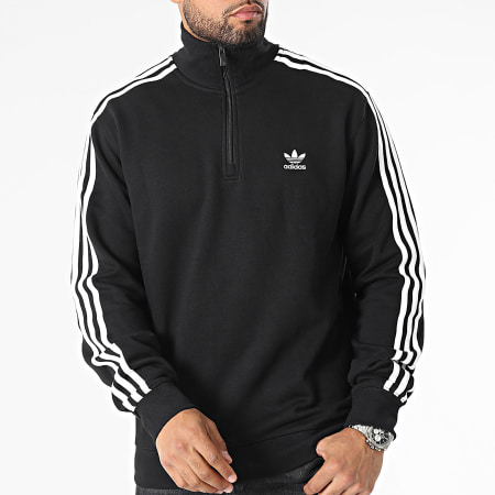 Adidas Originals - IL2503 Canotta nera con zip a 3 strisce