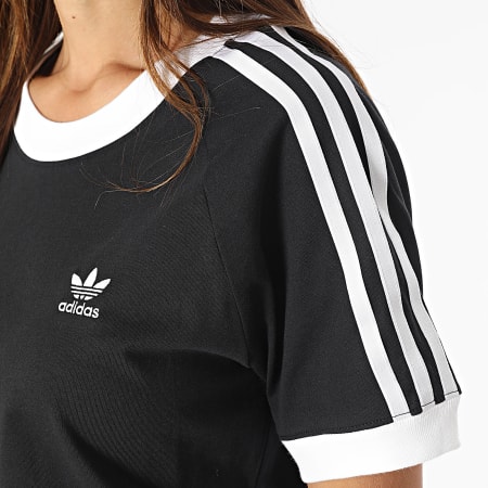 Adidas Originals - Maglietta a 3 strisce IK4051 Nero