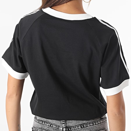 Adidas Originals - Tee Shirt A Bandes 3 Stripes IK4051 Noir