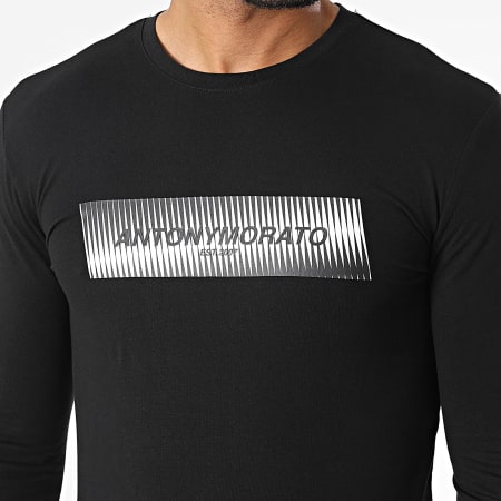 Antony Morato - Slim Chicago Camiseta Manga Larga MMKL00324 Negro