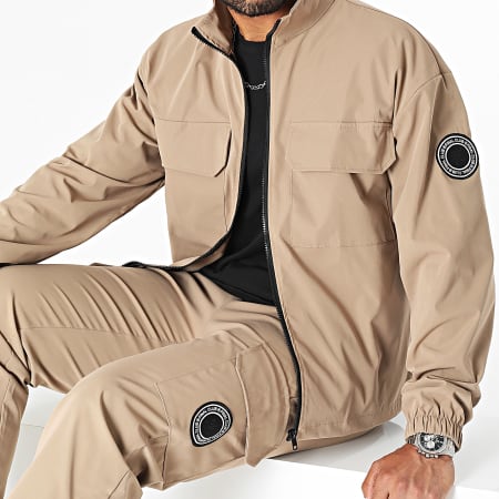 Final Club - Set giacca con zip e pantaloni da jogging 0032 0030 Beige