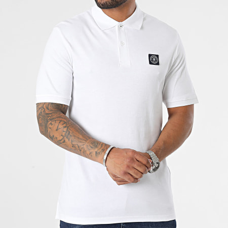 Jack And Jones - Polo Manches Courtes Virtual Blanc