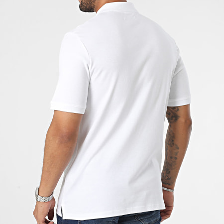 Jack And Jones - Polo Manches Courtes Virtual Blanc