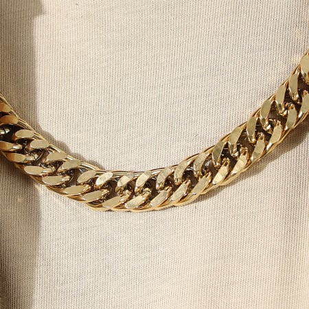 LBO - Collana a maglie con cordoncino d'oro da 10 mm