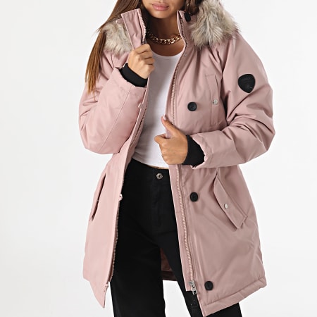 Parka store rose femme