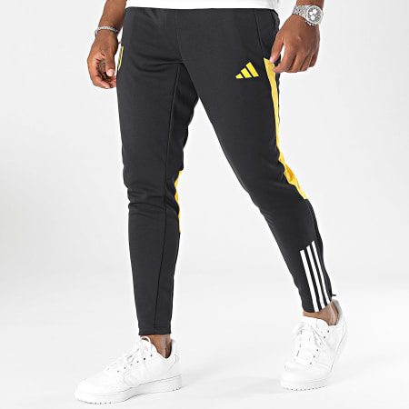 Adidas Sportswear - Pantalon Jogging A Bandes Juventus IM1868 Noir Jaune