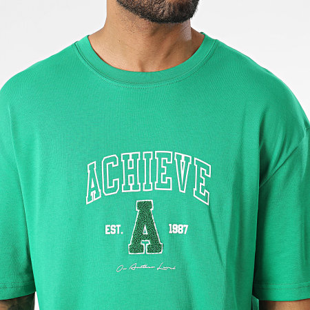 Black Industry - Camiseta oversize verde