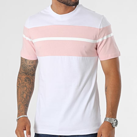 Black Industry - Camiseta Blanco Rosa