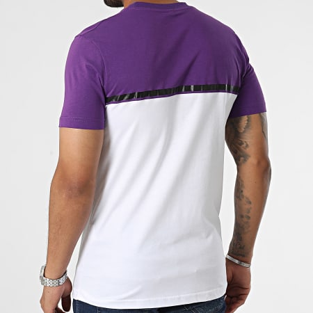 Black Industry - Camiseta Violeta Blanca