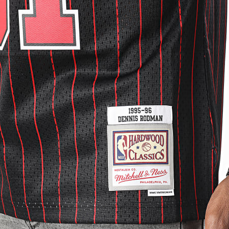 Mitchell and Ness - Maglia da basket Chicago Bulls nero rosso
