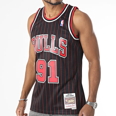 Mitchell and Ness - Chicago Bulls Basketball Jersey Negro Rojo