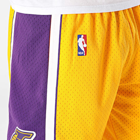 Mitchell and Ness - Pantaloncini da jogging Los Angeles Lakers SMHCP190757 Giallo Viola