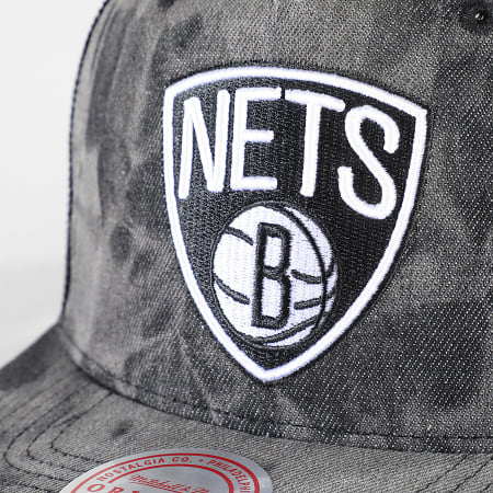 Mitchell and Ness - Casquette Trucker Burnt Ends Brooklyn Nets Gris