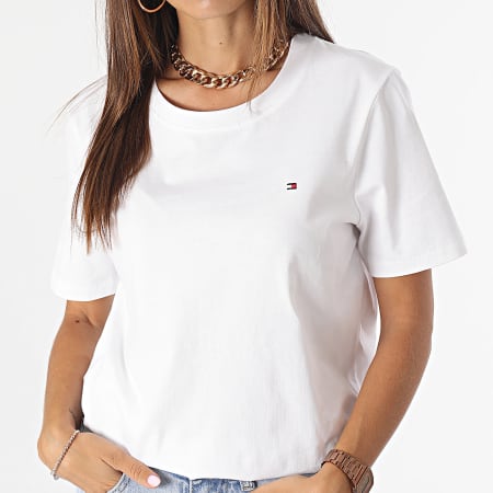 Tommy Hilfiger - Tee Shirt Femme Modern Regular 9848 Blanc