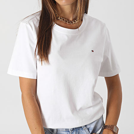 Tommy Hilfiger - Camiseta mujer Modern Regular 9848 Blanca