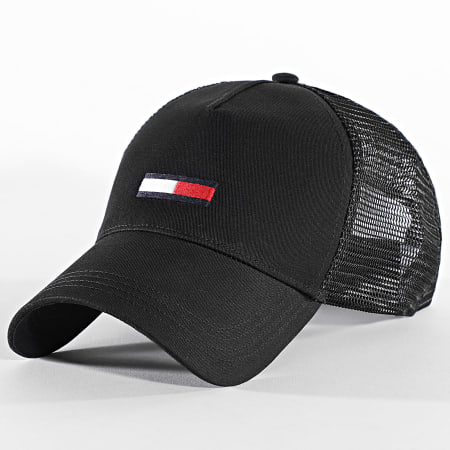 Tommy Jeans - Gorra Trucker Flag 1694 Negra