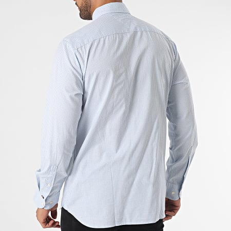 Tommy Hilfiger - Camicia Soft Flex Gingham a maniche lunghe 2837 Azzurro