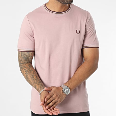 Fred Perry - Tee Shirt Twin Tipped M1588 Rose