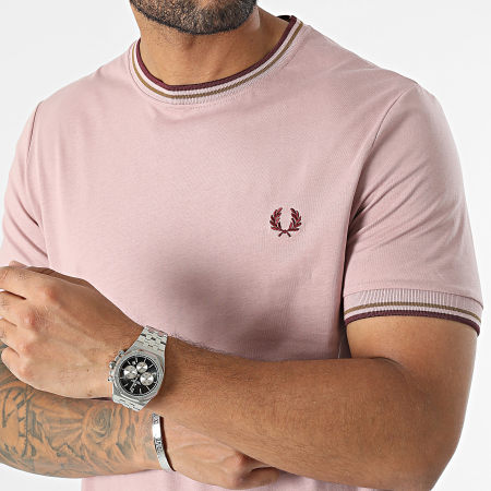 Fred Perry - Tee Shirt Twin Tipped M1588 Rose