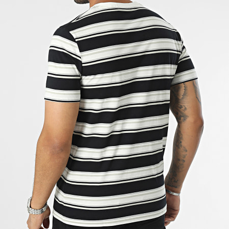 Fred Perry - Tee Shirt Stripe M6557 Noir Blanc