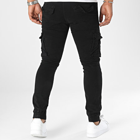 Kymaxx - Pantalon Cargo Noir