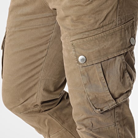 Kymaxx - Pantalones cargo marrones