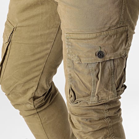 Kymaxx - Pantalon Cargo Beige