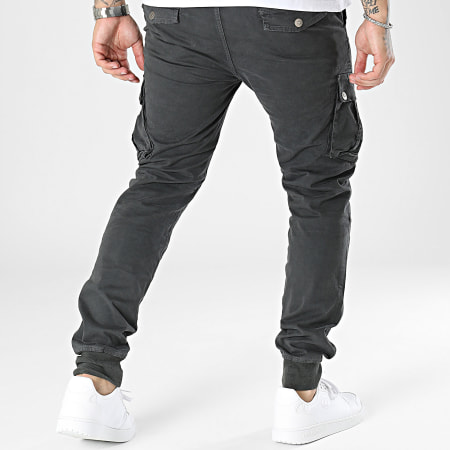 Kymaxx - Pantalon Cargo Gris