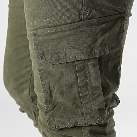 Kymaxx - Pantalon Cargo Vert Kaki