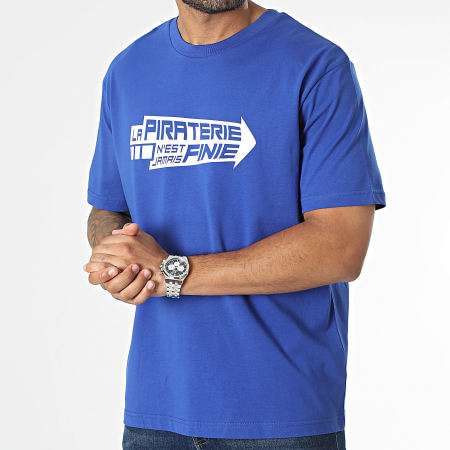 La Piraterie - Camiseta Oversize Large Arrow Royal Blue White