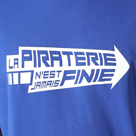 La Piraterie - Tee Shirt Oversize Large Flèche Bleu Roi Blanc