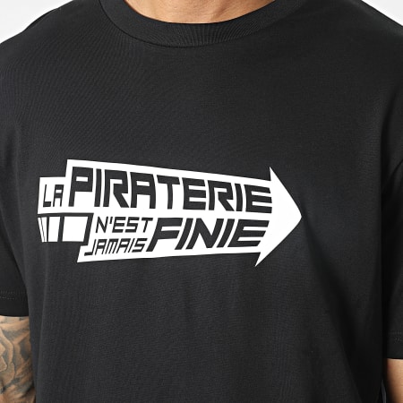 La Piraterie - Tee Shirt Oversize Large Arrow Nero Bianco