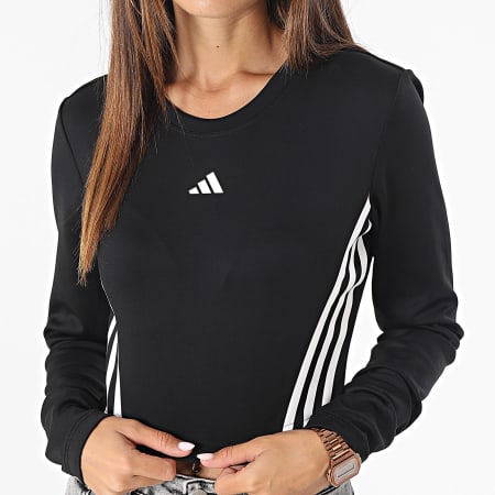 Adidas Sportswear - Maglietta a maniche lunghe da donna IL6972 Nero