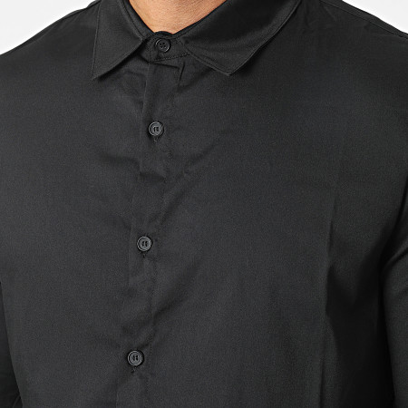 Frilivin - Camisas Manga Larga Negro