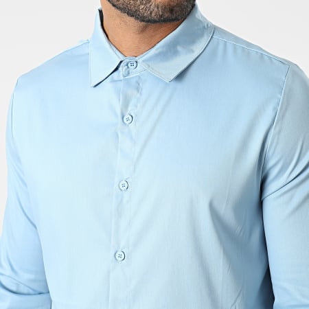 Frilivin - Camicie a maniche lunghe blu cielo