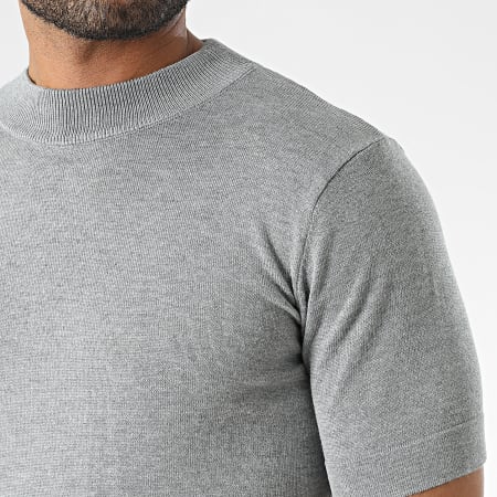 Frilivin - Camiseta gris jaspeada