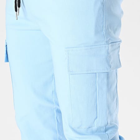 Frilivin - Pantalones cargo azul claro